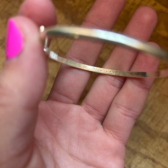 Handmade St. Croix Sterling Silver Hook Bracelet - 925 - Picture 4 of 8